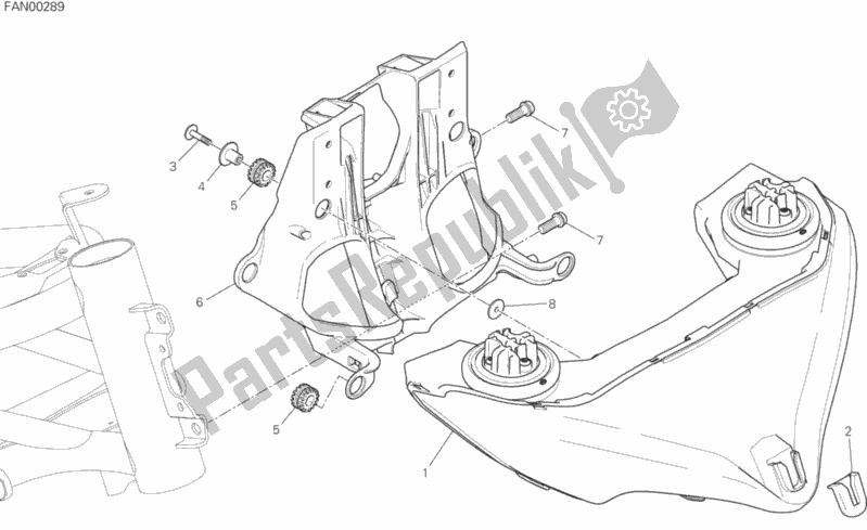 Todas las partes para Faro de Ducati Multistrada 1200 S Thailand 2017